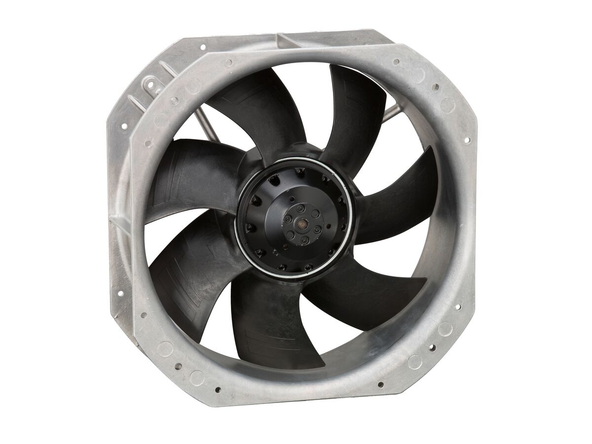 EBM AC Axial Fan With Wall Ring 200mm 230V 50/60Hz 2Poles - W2E200Hk3801