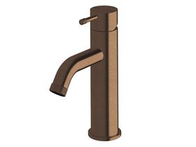Hero - Sussex Scala Nova Basin Mixer Curved PVD Brushed Bronze (5 Star) Lead Free