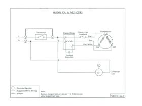 Wiring Diagram - Tecumseh Condensing Unit Model CAJ & AE2 (CSIR)