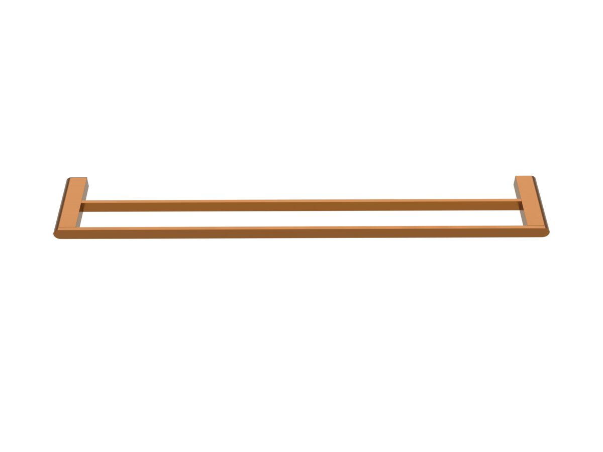 Supporting Image - Mizu Soothe Double Towel Rail 750mm Brushed Bronze - Front