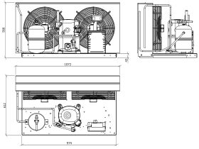 Tecumseh Condensing Unit R404A FHT4538ZHR-XC
