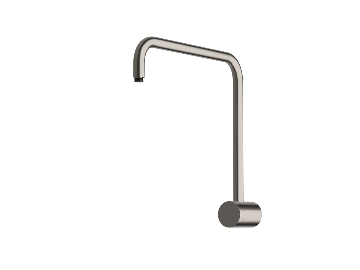 Sussex Pure Hi-Rise Shower Square Arm Only Brushed Gunmetal