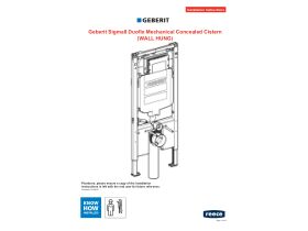 Technical Guide - Geberit Sigma 8 Cistern Duofix 4 Wall Hung