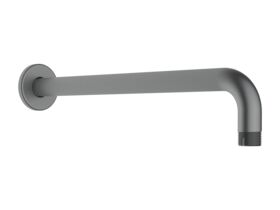 Hero - Roca Ona Wall Straight Shower Arm 400mm Brushed Gunmetal