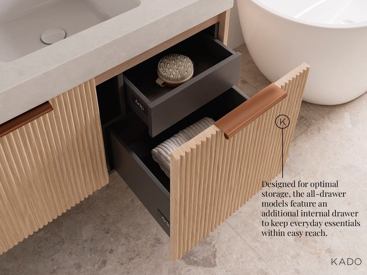 Kado Neue Fluted Vanity  - Range Details