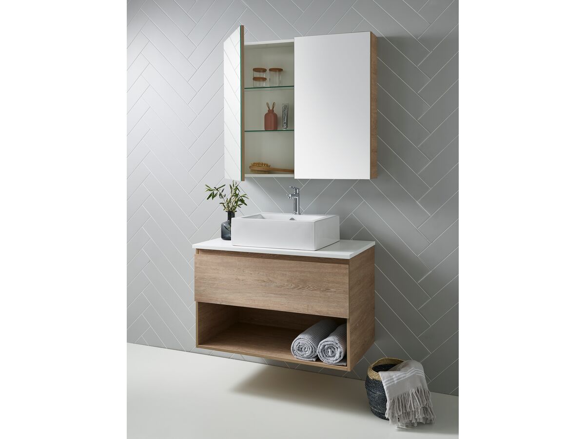 Posh Domaine Shaving Cabinet Standard 2Door 750x800mm
