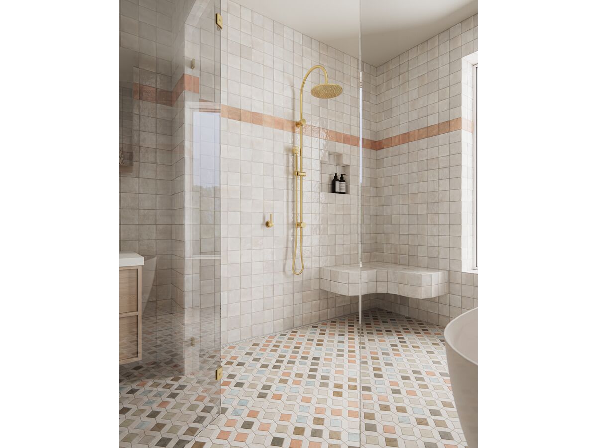 In Situ - Sussex Brushed Gold Bathroom - Shower