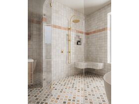 In Situ - Sussex Brushed Gold Bathroom - Shower