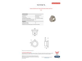 Specification Sheet - Sussex Scala Diverter Only PVD Brushed Nickel Lead Free