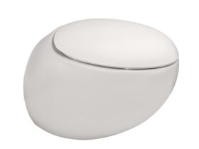 Hero - LAUFEN Alessi Rimless Wall Hung Pan with Soft Close Seat Matte White (4 Star)