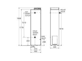 Everhot 4 Star 170L Natural Gas Hot Water System