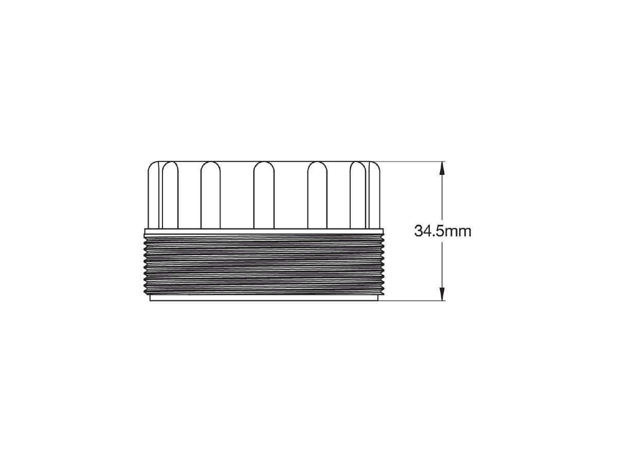Dura Trap Adaptor 40mm Female X 50mm Male