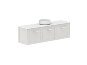 Supporting Image - Kado Lux Ensuite All Door 1500mm Wall Hung Centre Basin 20mm Top