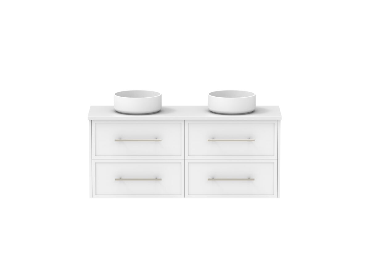 Supporting Image - Kado Lux Ensuite All Drawer Twin 1200mm Wall Hung Double Basin 20mm Top Shaker