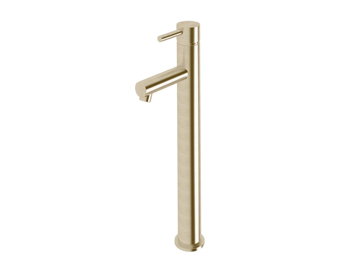 Sussex Scala Mini Extended Basin Mixer Tap LUX PVD Brushed Platinum Gold (5 Star)