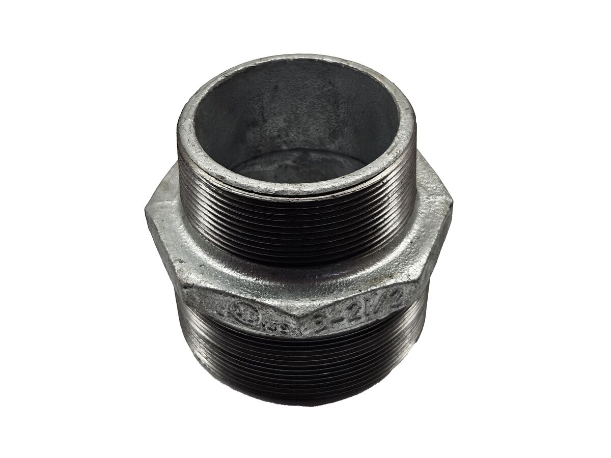 Galvanised Reducing Hex Nipple 80mm x 65mm