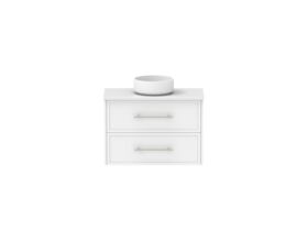 Supporting Image - Kado Lux Ensuite All Drawer Twin 750mm Wall Hung Centre Basin 20mm Top Shaker