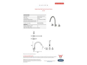Specification Sheet - Sussex Scala Wall Spa Set Curved Chrome
