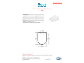 Specification Sheet - Roca Dama-N Soft Close Seat White/Chrome