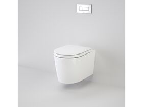 Caroma Liano Invisi II Wall Hung Toilet Suite with Soft Close Quick Release Thin Seat White (4 Star)