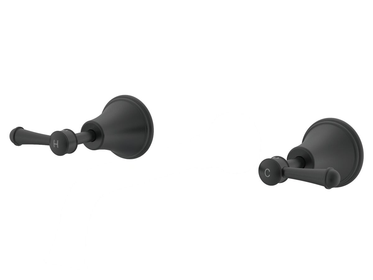 Hero - Posh Canterbury Wall Top Assemblies Lever Matte Black
