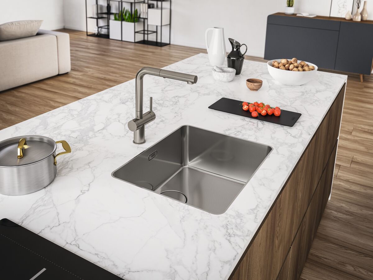 In Situ - Franke Active Twist Pull Out Sink Mixer Only Brushed Chrome (5 Star) Lead Free