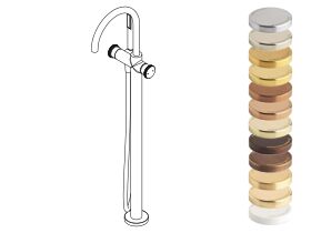 Hero - Faucet Strommen Vara Disc Floor Mounted Bath Mixer with Handshower Specialty Finish (3 Star)