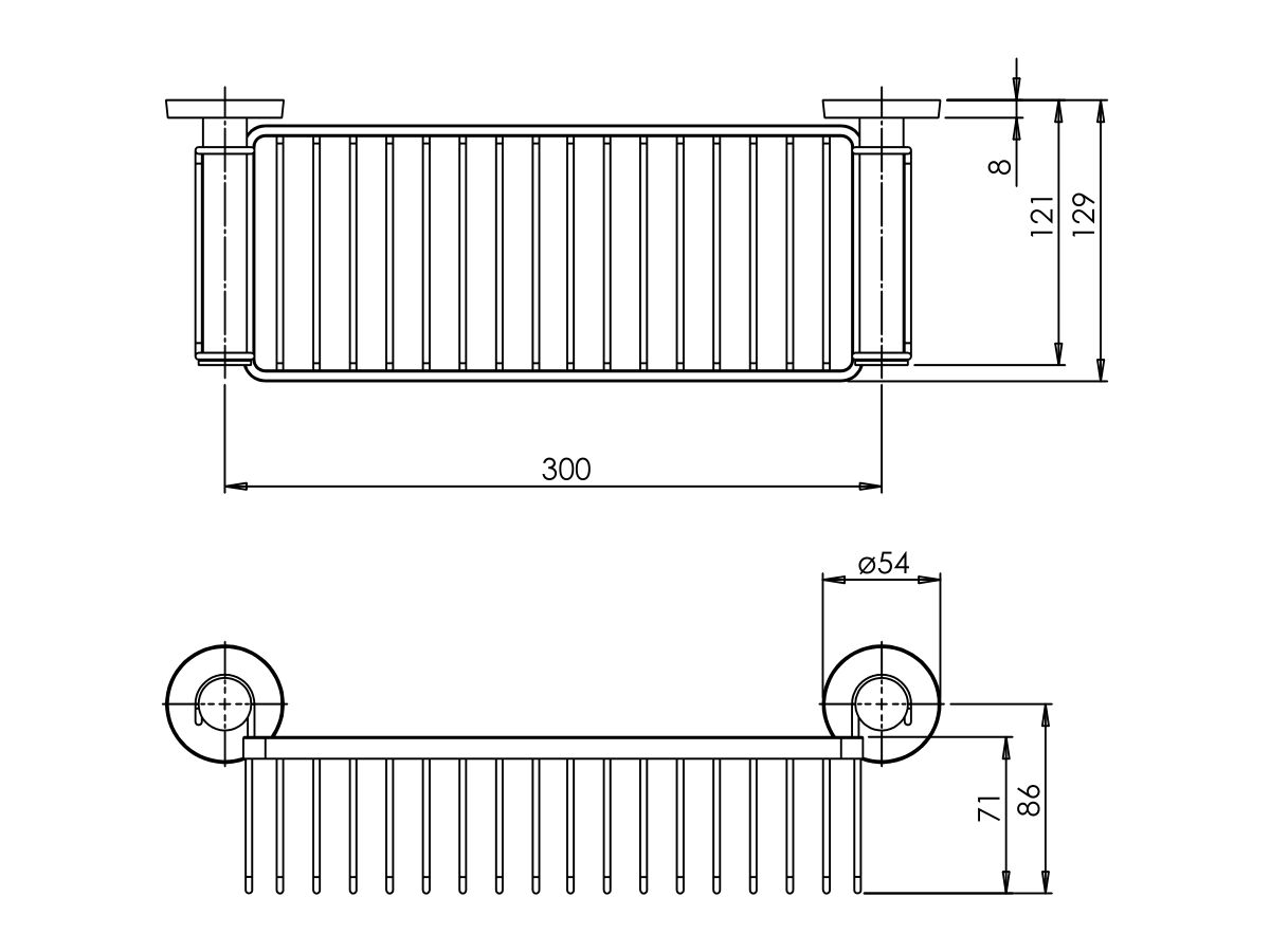 Phoenix Gen X Shower Basket Chrome