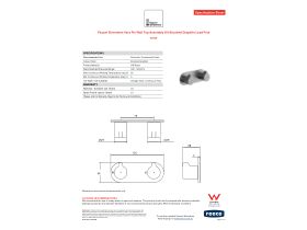 Specification Sheet - Faucet Strommen Vara Fin Wall Top Assembly Kit Brushed Graphite Lead Free