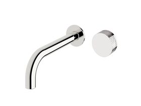 Sussex Pure Progressive Wall Bath Mixer Tap System 200mm with Diamond Textured Handle Chrome