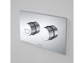 Caroma Invisi II Care Round Dual Flush Button/Plate Chrome