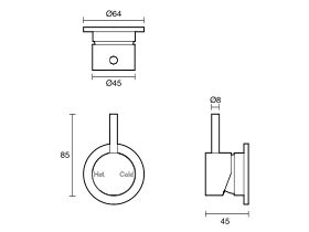 Scala Shower/Bath Mixer Tap 316 Stainless Steel