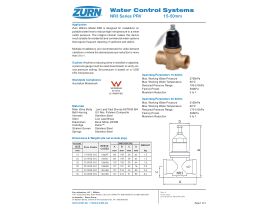 Specification Sheet - Wilkins Pressure Reducing Valve 500kPa