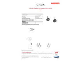 Specification Sheet - Scala Wall Top Assembly PVD Brushed Gunmetal Lead Free
