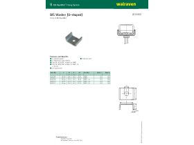 Specification Sheet - Walraven Rapidrail U-Shaped Washer WM2/15
