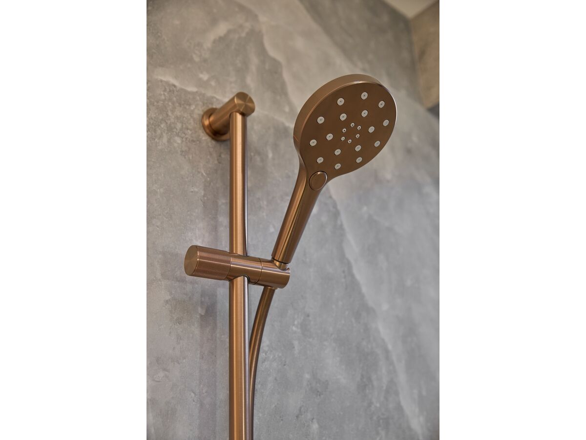 In Situ - Milli Marq Edit Single Rail Shower Brushed Bronze (3 Star)