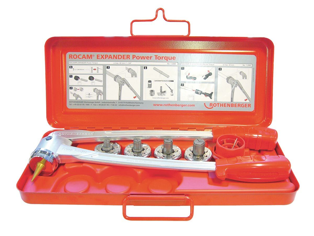 Rothenberger Refrigeration Expander Set 1/2" - 7/8"