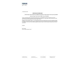 Certificate of Compliance NZS3501
