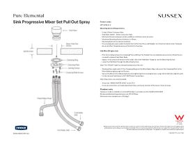 Installation Instructions - Sussex Pure Elemental Progressive Top Mount Hob Mixer Lead Free
