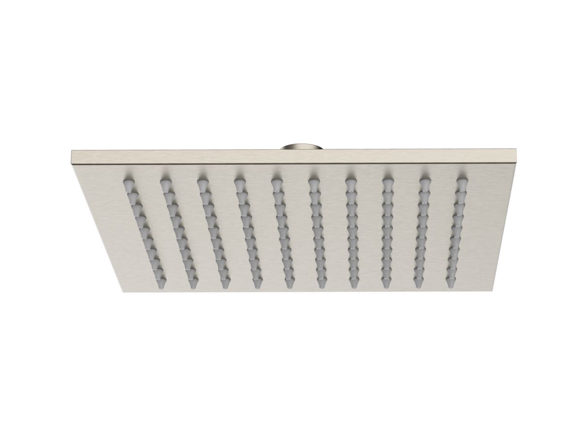 Hero - Mizu Bloc Overhead Shower Brass 200mm Brushed Nickel (3 Star)