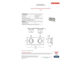 Specification Sheet - Sussex Scala Dual Mixer System Chrome Lead Free