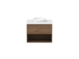 Hero - Posh Domaine 750mm Wall Hung Vanity Unit All-Drawer Open Shelf 50mm Top