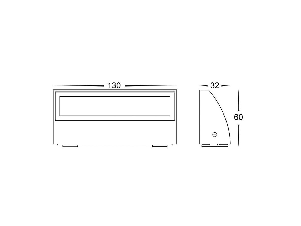 Havit Black Surface Mounted Step Light 3.5w 12V Warm White
