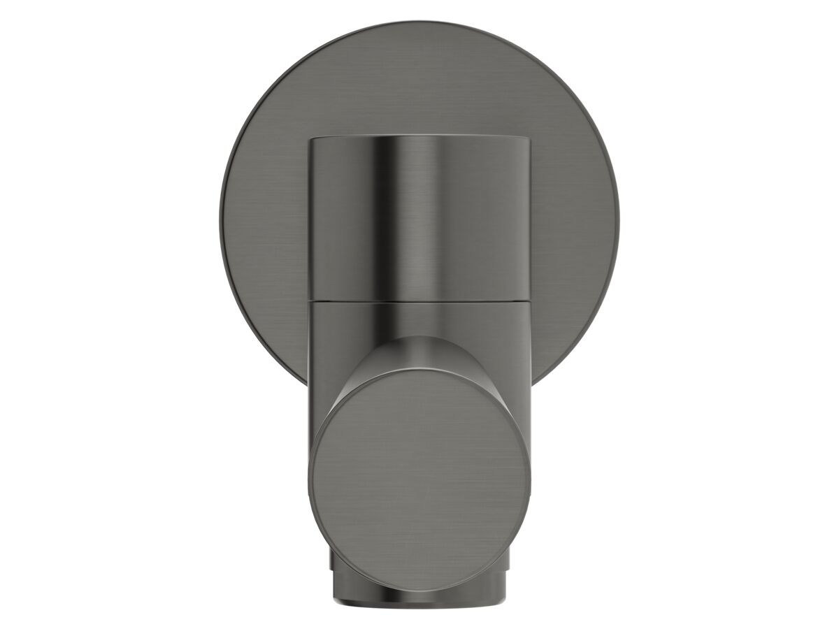 Supporting Image 2 - Mizu Drift Swivel Bath Outlet Straight Spout 227mm Brushed Gunmetal - Front
