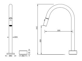 Sussex Pure Progressive Sink Mixer Tap Set with Pull Out Spray (4 Star)