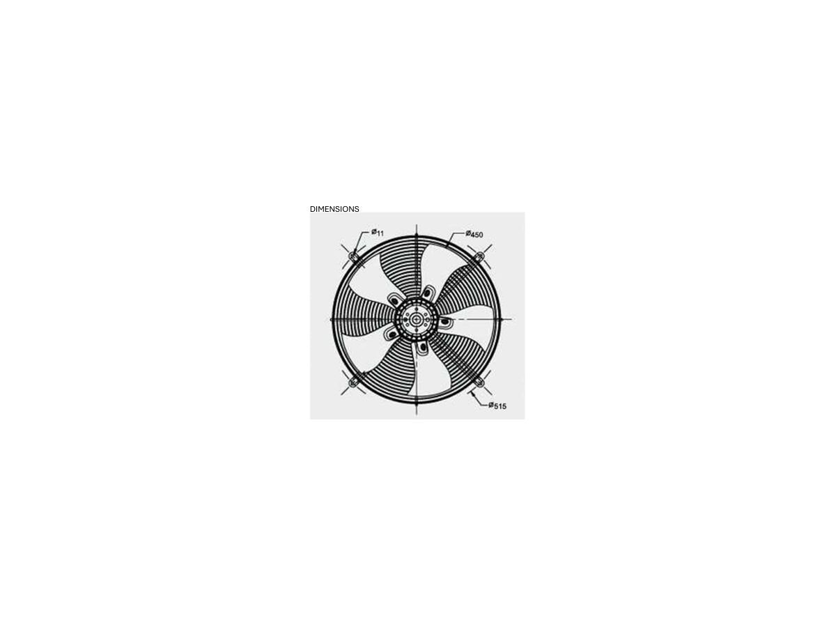SolerPalau Fan 450mm 1Ph HRB/6-451/32BMN