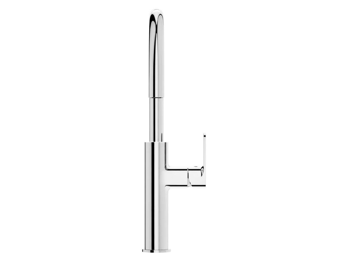 Supporting Image 2 - Mizu Soothe MK2 Gooseneck Sink Mixer Curved Chrome (5 Star) Lead Free - Front