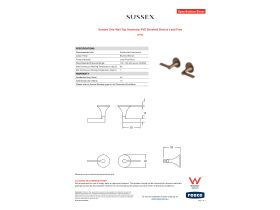 Specification Sheet - Sussex Oria Wall Top Assembly PVD Brushed Bronze Lead Free