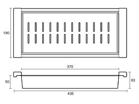 Technical Drawing - Memo Harper Colander Stainless Steel