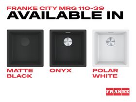 Franke City Fragranite Single Bowl 390mm Undermount Sink Colour Swatch